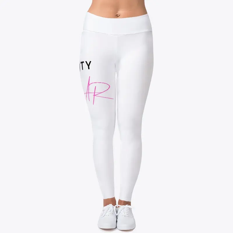 Vitality Wear Womens Leggings Pink/WHITE